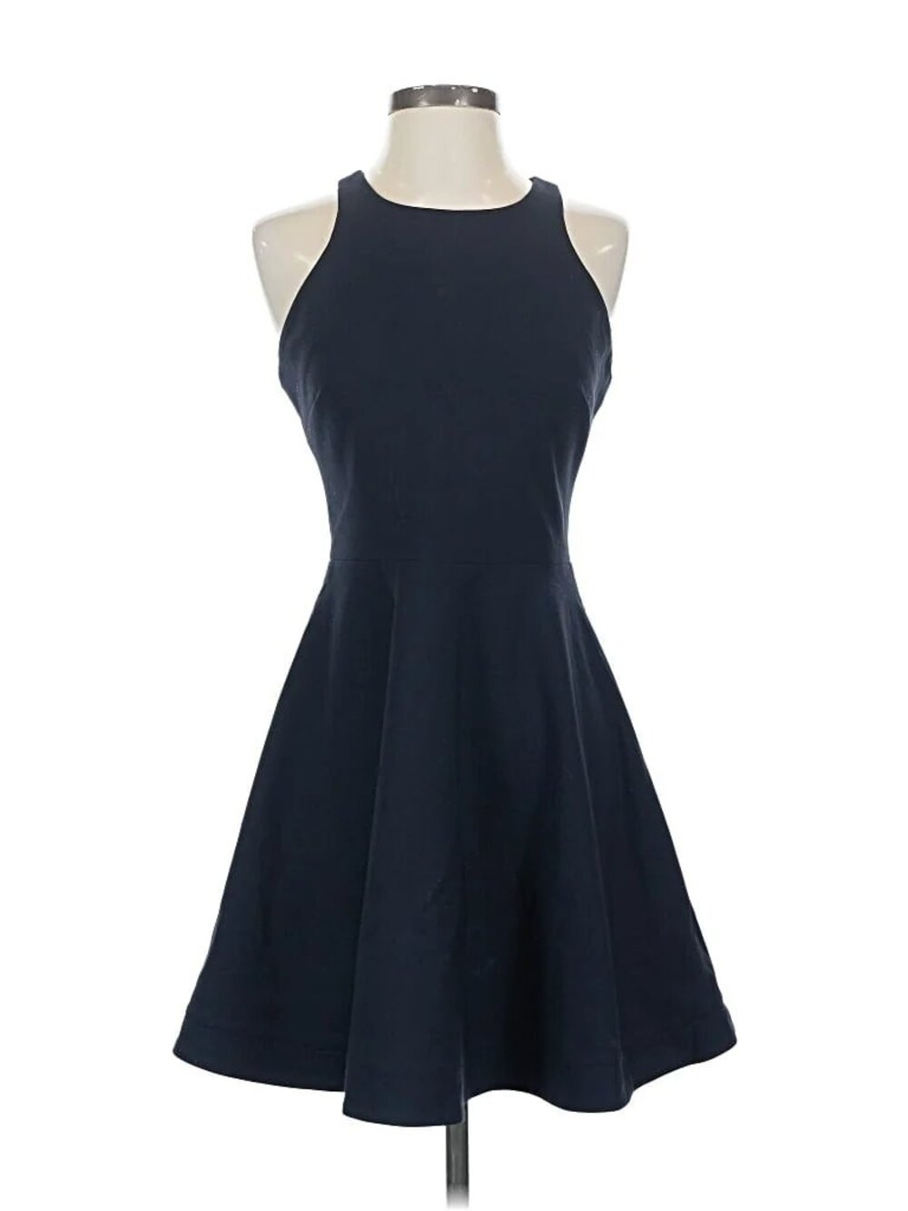 Elizabeth & James Cocktail Fit & Flare Halter Dress Black 4